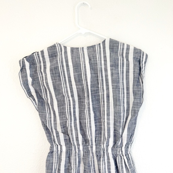 J. Crew Factory Striped V Neck Popover Dress XXS - Picture 8 of 13